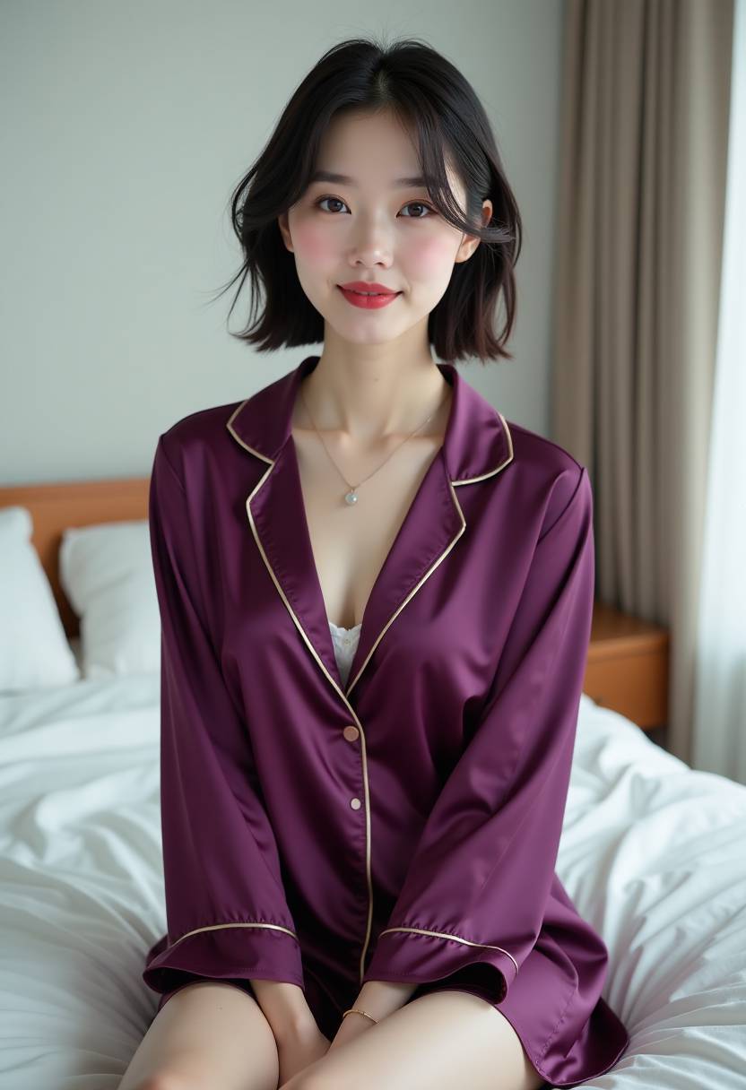 一家四口两个女儿的快乐时光